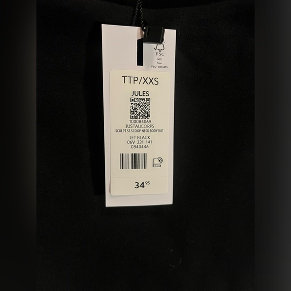 NWT Dynamite Black Jules Bodysuit in Size XXS - Picture 5 of 5